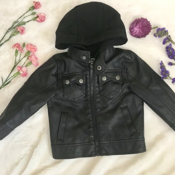 toddler faux leather Jacket - Picture 2 of 5